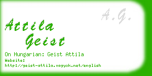 attila geist business card